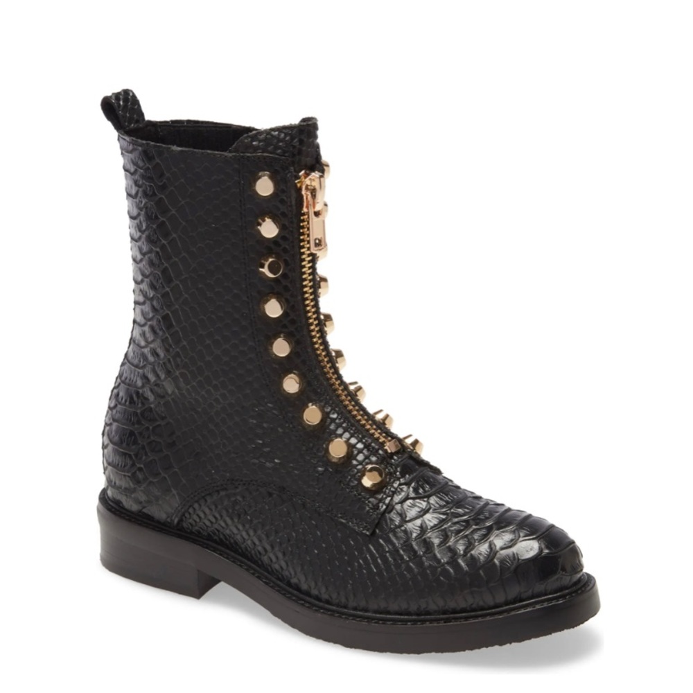 New Jeffrey  Campbell Tonette Studded Zip Boot